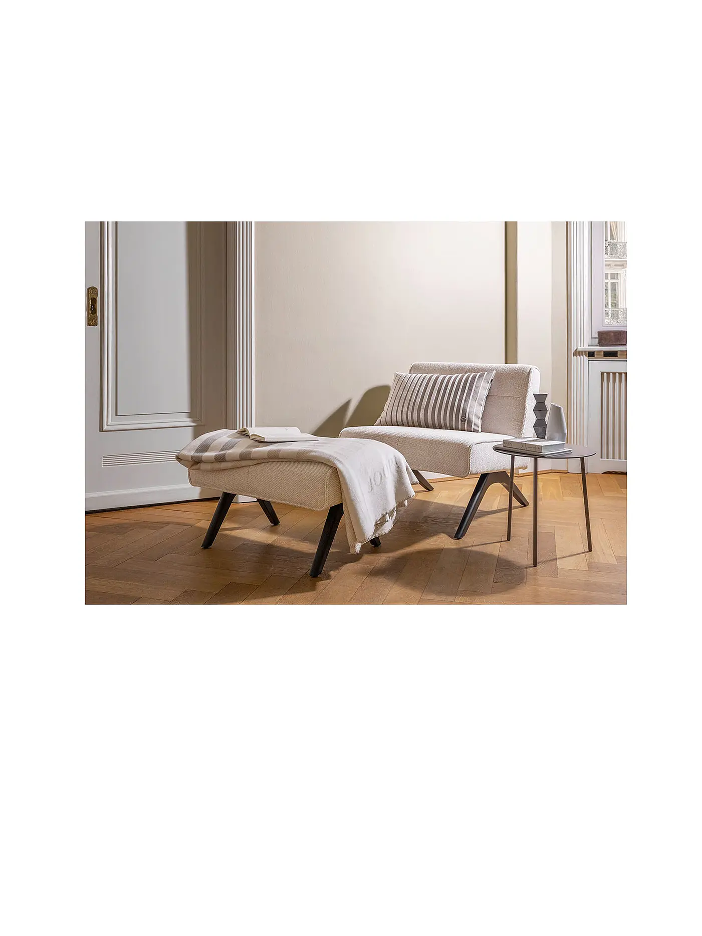 JOOP | Wohndecke SHUTTER 150x200cm Schwarz | beige